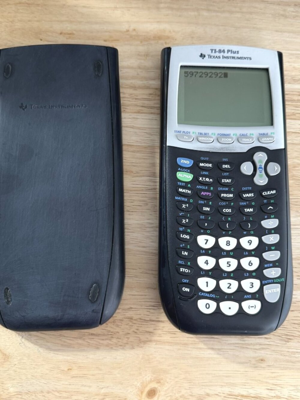 TI-84 Plus Texas Instrument Graphing Calculator Black Read Description MC-294